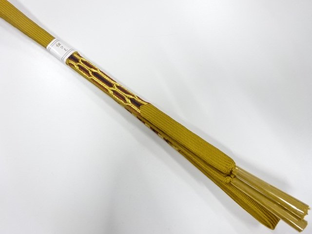 JAPANESE KIMONO / UNUSED KOREI HAND-TIED OBIJIME